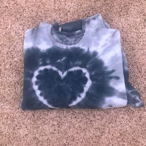 urban renewal recycled heart sweatshirt